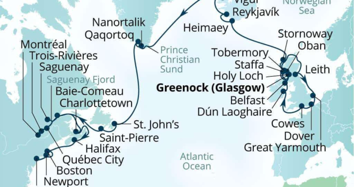 Route of the Vikings and New England Ultra-Luxury Cruise